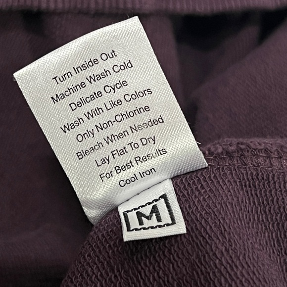 Universal Standard Sweatshirt Dress - M (2X) - dark purple french terry hooded - Picture 12 of 16